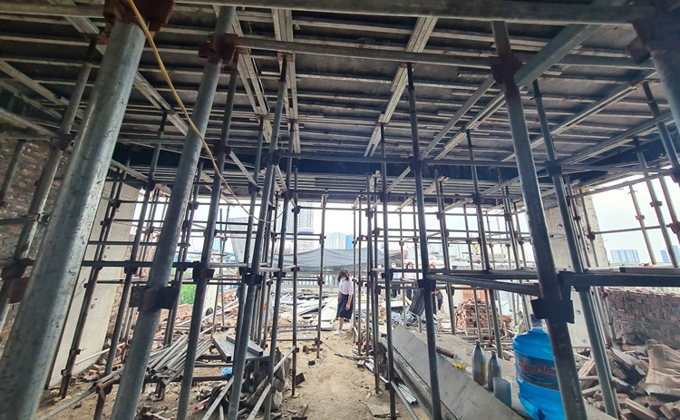 Quá trình cưỡng chế, tháo dỡ phần vi phạm của công trình sẽ được lực lượng chức năng tiến hành khẩn trương.