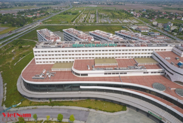 Khi hoàn thành đây sẽ là một bệnh viện đa khoa hoàn chỉnh hiện đại để chữa các bệnh nặng, chuyên khoa sâu như: tim mạch, nội khoa, ung bướu, thận tiết niệu, hô hấp... (Ảnh: VietnamFinace).