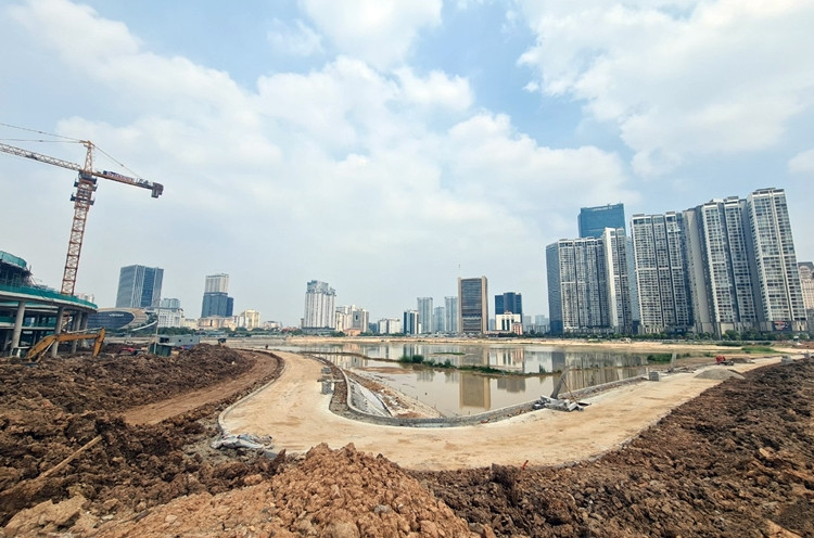 Các hạng mục tại dự án được đẩy nhanh tiến độ thi công, dự kiến hoàn thành và đưa vào sử dụng vào năm 2024.