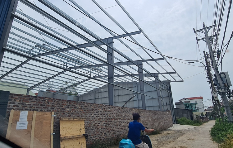 Dat ao thanh nha xuong trai phep o xa Bac Hong: Con 