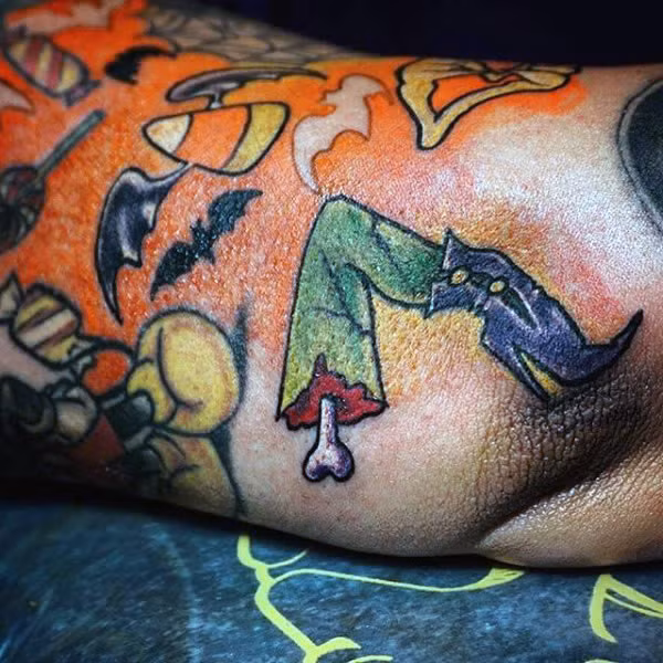 Một hình xăm theo phong cách ngộ nghĩnh nhưng lại đầy kinh dị.