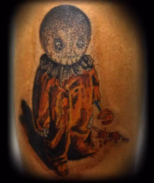 Mẫu tattoo đáng sợ cho mùa Halloween.