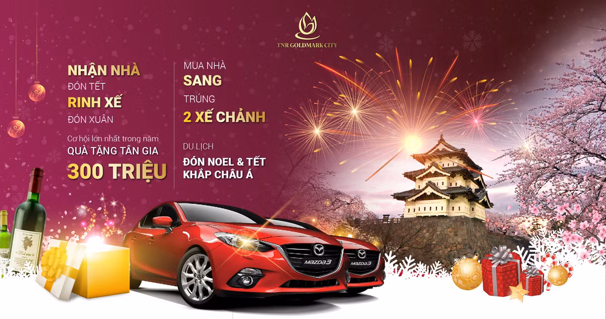 Co hoi nhan 2 xe mazda 3 va nhieu qua tang gia tri khi mua nha cuoi nam