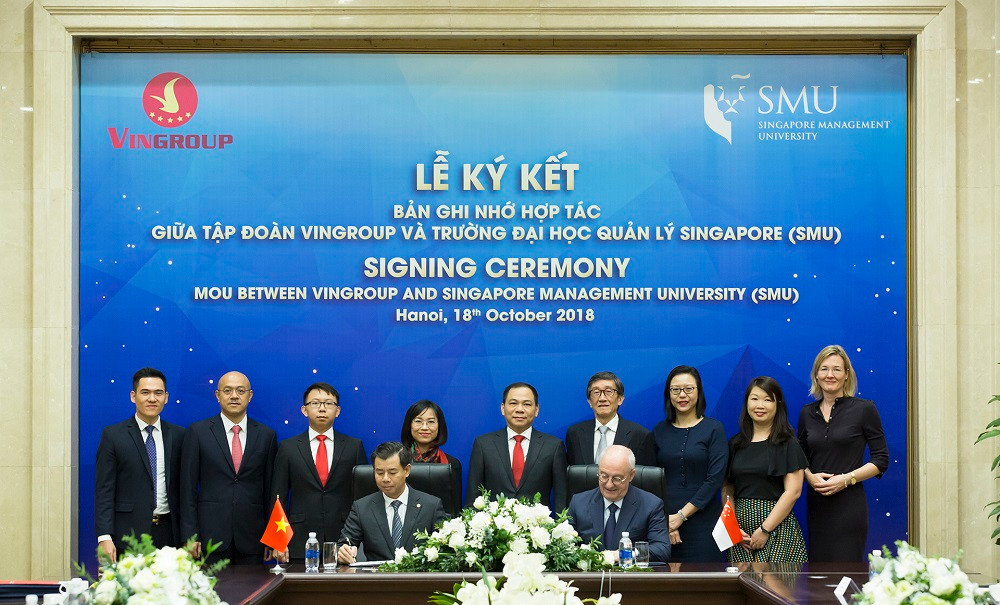 Vingroup va Smu hop tac nang cao nang luc quan tri