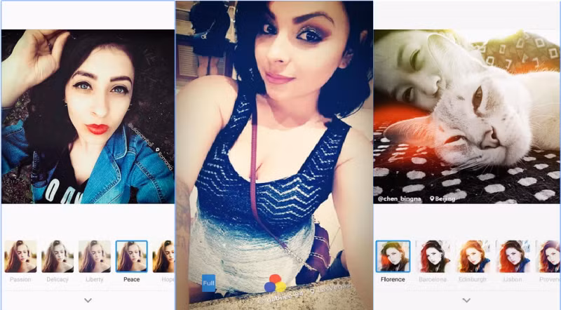 BestMe Selfie Camera là ứng dụng chụp ảnh miễn phí trên Android. Không chỉ hỗ trợ gậy selfie, phần mềm còn cho phép người dùng thỏa sức biến hóa với 125 bộ lọc. Ảnh: UStechportal.