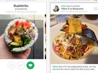 Foodspotting sẽ hiển thị cho bạn nhiều thông tin về những nhà hàng gần nơi ở như các món ăn đặc sắc. Những thông tin được cung cấp dựa trên gợi ý của người dân địa phương.