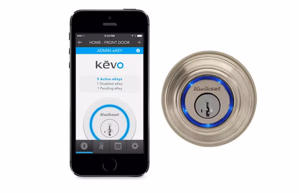 Chiếc khóa cửa thông minh có khả năng tương thích với iPhone thôn qua kết nối Bluetooth. Ảnh: Cnet.