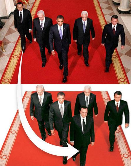 Tháng 9/2010, tờ báo Al-Ahram của Ai Cập bị chỉ trích mạnh mẽ vì hoán đổi vị trí của các nhà lãnh đạo trên thế giới.