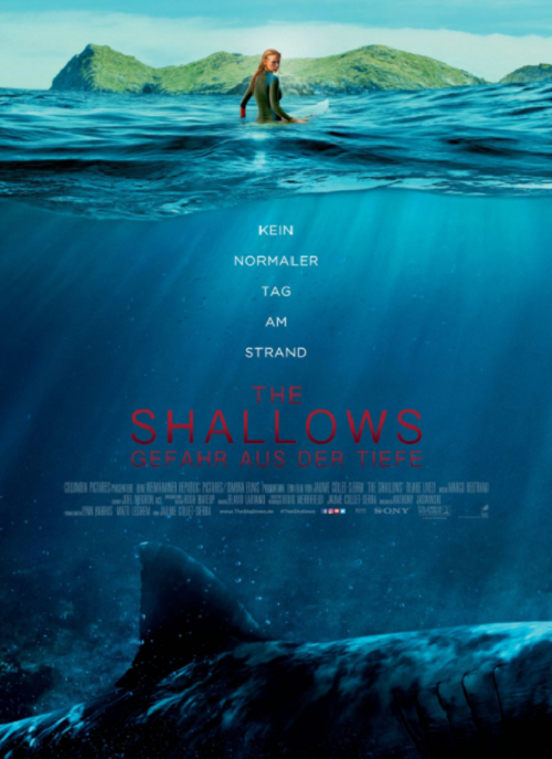 Tấm poster "The Shallows" dường như quên mất chân của Blake Lively.