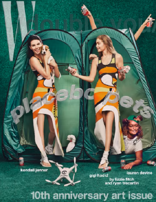 Đôi chân không đầu gối của Gigi Hadid và Kendall Jenner trên bìa tạp chí xứng đáng lọt vào top thảm họa photoshop 2016. 