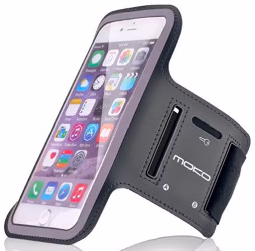 Chiếc băng tay giữ iPhone 7 an toàn ngay cả khi chạy bộ.