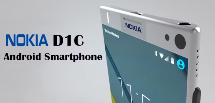 Ngoài ra, Nokia D1C còn sở hữu viền màn hình siêu mỏng với nút Home hình chữ nhật và chạy hệ điều hành Android 7.0 Nougat mới nhất của Google. Ảnh: Techworm.