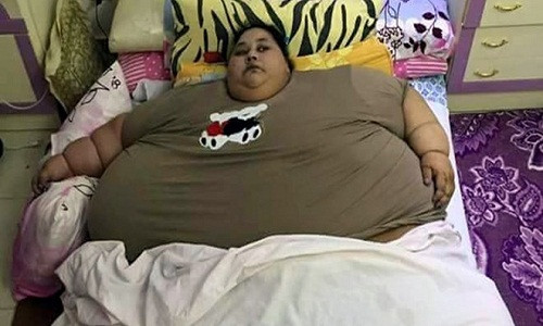Eman Ahmed, 36 tuổi, người Ai Cập, nặng hơn 500 kg.