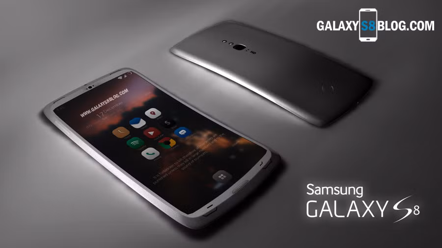 Tin đồn cho thấy Samsung sẽ loại bỏ jack cắm tai nghe và nút Home truyền thống trên Galaxy S8. Thay vào đó, S8 sẽ sở hữu màn hình hiển thị vát hai cạnh bên cùng cảm biến vân tay ẩn trong màn hình, jack cắm USB-C và camera sau đa cảm biến. Ảnh: Hnammobile.