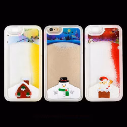 Vỏ bọc điện thoại dễ thương cùng người tuyết ngộ nghĩnh. Ảnh: Printest.