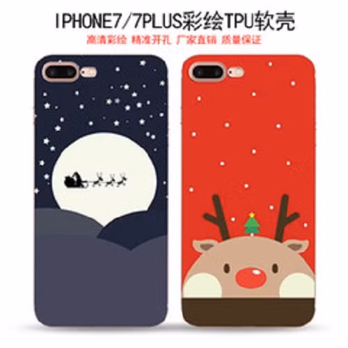  Vỏ bọc điện thoại in hình tuyết rơi là một trong cách làm mới smartphone đậm chất mùa Giáng sinh. Ảnh: DHgate.