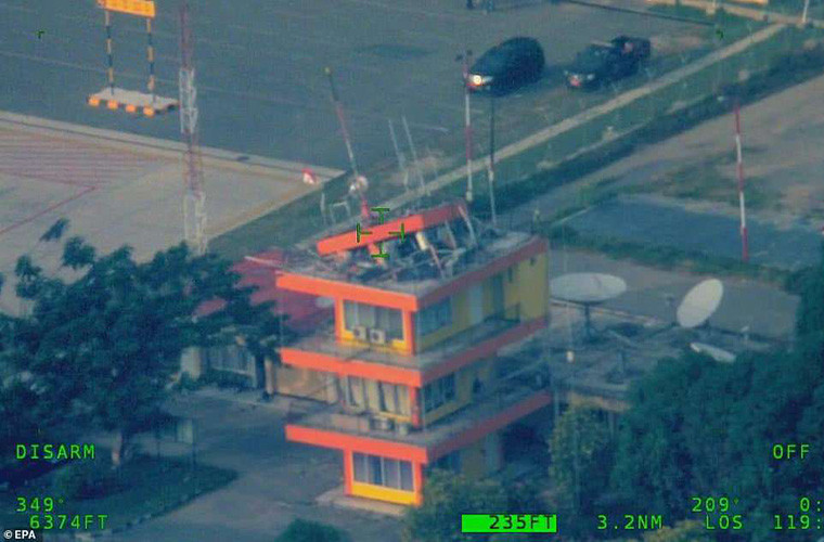 Ảnh chụp khu vực sân bay Mutiara Sis Al Jufri ở Palu từ trên cao. Ảnh: EPA.