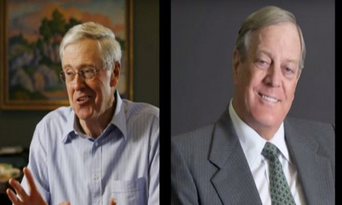 Hai anh em Charles và David là giám đốc điều hành của Tập đoàn Koch Industries, công ty lớn thứ hai ở Mỹ với 100 nghìn nhân viên và tạo ra 115 tỷ USD doanh thu hàng năm. Theo Wonders List, họ cũng có ảnh hưởng chính trị nhất định trong chính trường Mỹ.