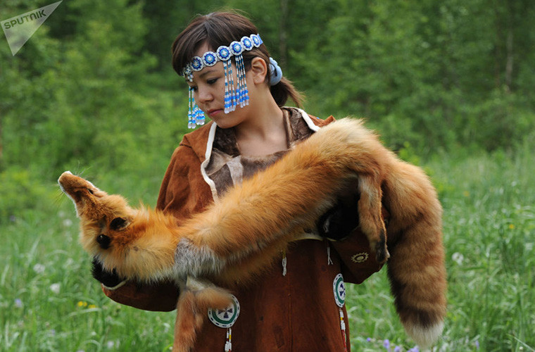 Một phụ nữ Koryak sinh sống ở vùng Viễn Đông nước Nga, phía bắc bán đảo Kamchatka.