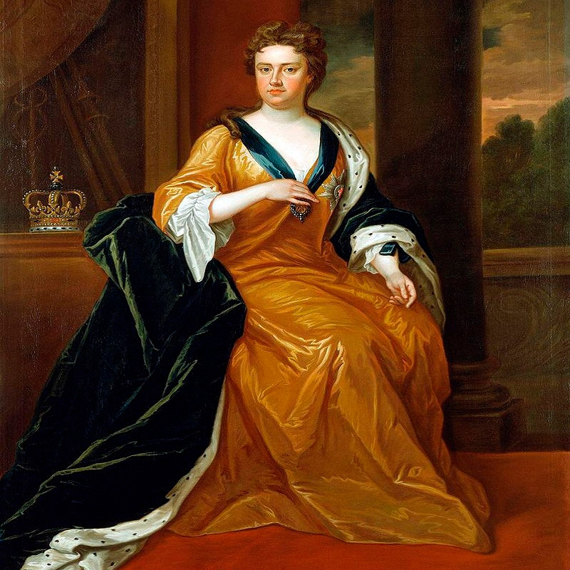 Nữ hoàng Anne, sinh ngày 6/2/1665, tại Cung điện St James. Bà là con gái của cố Quốc vương James II của Anh với người vợ đầu tiên, Anne Hyde. Ảnh: Wikipedia.