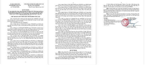 BR-VT: Moi lai goi thau xay lap chinh trang truc duong Thuy Van