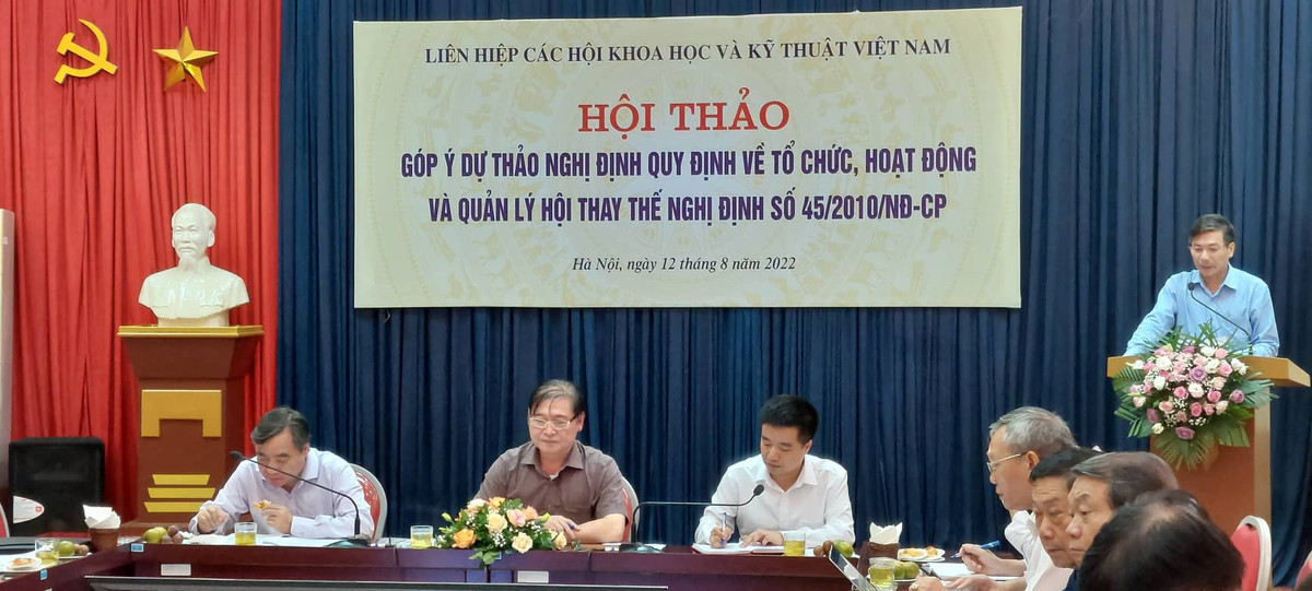 Gop y Du thao Nghi dinh quy dinh ve to chuc hoat dong va quan ly hoi