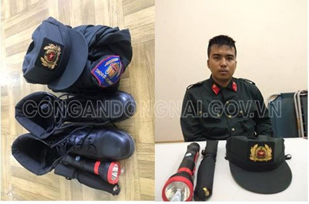  6. Giả danh Cảnh sát cơ động ra đường chặn xe môtô kiểm tra giấy tờ: Ngày 2/11, Công an huyện Long Thành, tỉnh Đồng Nai, đang tạm giữ hình sự Nguyễn Duy Long (SN 1996) để điều tra về hành vi Giả mạo cấp bậc, chức vụ, vị trí công tác. Cơ quan chức năng nhận được tin báo của người dân tại ngã tư thuộc ấp 3 (xã Tân Hiệp, huyện Long Thành, tỉnh Đồng Nai) có người mặc trang phục Cảnh sát cơ động đang kiểm tra xe, giấy tờ của các phương tiện lưu thông trên đường có nhiều biểu hiện nghi vấn. Ngay khi nhận tin báo, lực lượng công an đến hiện trường và mời đối tượng về làm việc.