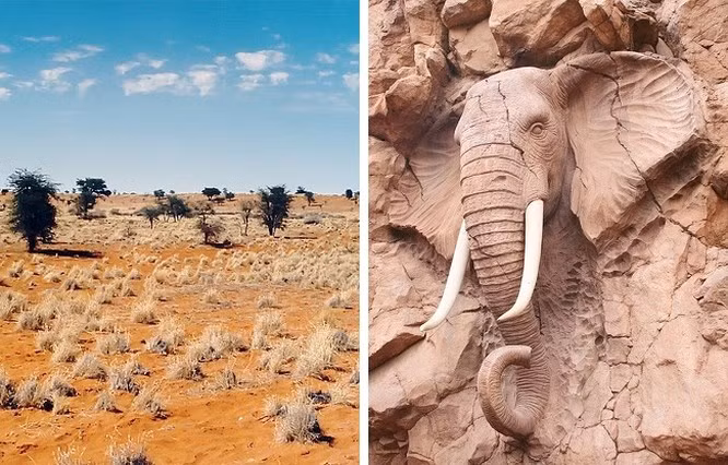  6. Thành phố bị chôn vùi trong sa mạc Kalahari ở Nam Phi: Năm 1885, nhà phát minh kiêm nhà thám hiểm Farini đã viết báo cáo về một thành phố bí ẩn mà ông tìm thấy trong sa mạc. Ông gửi báo cáo tới Hiệp hội địa lý Hoàng gia Anh và xuất bản một cuốn sách mô tả chi tiết khám phá của mình. Farini khẳng định thành phố đó được xây dựng với dạng hình cung và một số phần nằm ẩn dưới cát. Năm 2016, sau một cuộc thám hiểm ở Kalahari, các nhà khoa học cuối cùng đã tìm ra những tảng đá được mô tả như trong báo cáo của Farini. Tuy nhiên, mọi người vẫn chưa thể biết được liệu những bức tường đó là thật hay giả.