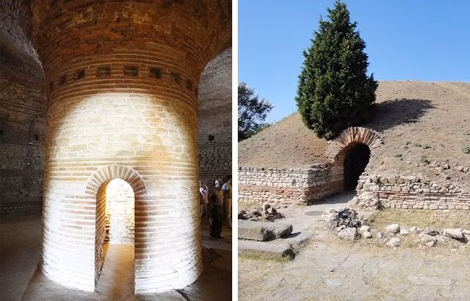  2. Lăng mộ Pomorie, Bulgaria: Đây ngôi mộ mái vòm nằm trên lãnh thổ của ngôi mộ cổ lớn Anhialo (tiền thân của Pomorie hiện đại) thời La Mã. Ngôi mộ kết hợp cả truyền thống của người Thracia và La Mã. Một số nhà nghiên cứu cho rằng ngôi mộ được coi là một tượng đài để vinh danh những người anh hùng thời đó. Tuy nhiên vẫn chưa ai khám phá ra mục đích thực sự của ngôi mộ này.