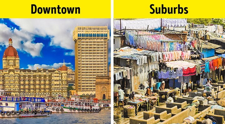 Tham quan ở đâu. Mumbai là thành phố nghèo nhất và cũng giàu nhất ở Ấn Độ - bạn có thể thấy cả khu ổ chuột và những tòa nhà chọc trời ở đây. Bạn nên ghé thăm các ngôi đền nổi tiếng: đền Tirumala Venkateswara, hang động Ellora, đền Somnath, đền Kashi Vishwanath, Jagannath, Meenakshi, Nelumbo và nhiều ngôi đền khác. Ngoài ra còn có hơn 300.000 nhà thờ Hồi giáo. Một trong những điểm tham quan chính của Ấn Độ là đền Taj Mahal, với hơn 20.000 công nhân xây dựng trong 30 năm.