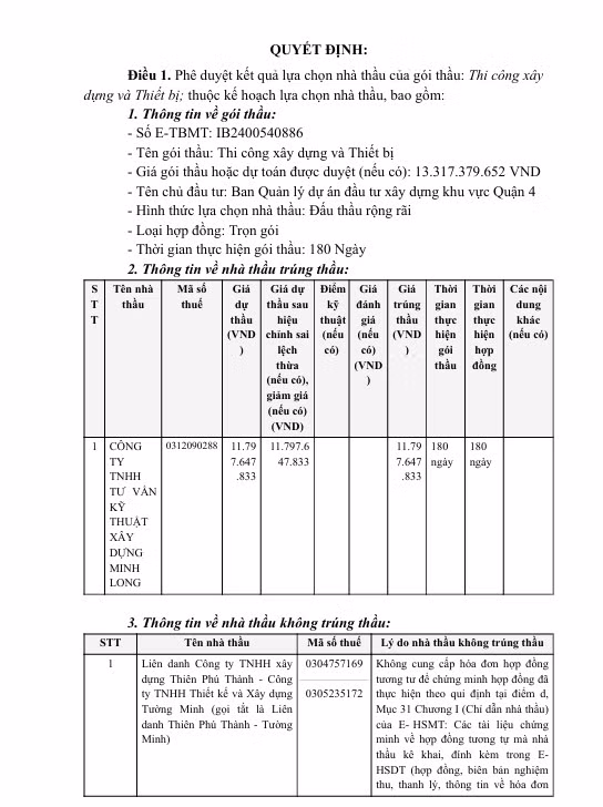 TP HCM: Loại 2 đối thủ, Cty Minh Long trúng gói sửa chữa trường Lê Anh Xuân - Hình 5 TP HCM: Loai 2 doi thu, Cty Minh Long trung goi sua chua truong Le Anh Xuan-Hinh-5