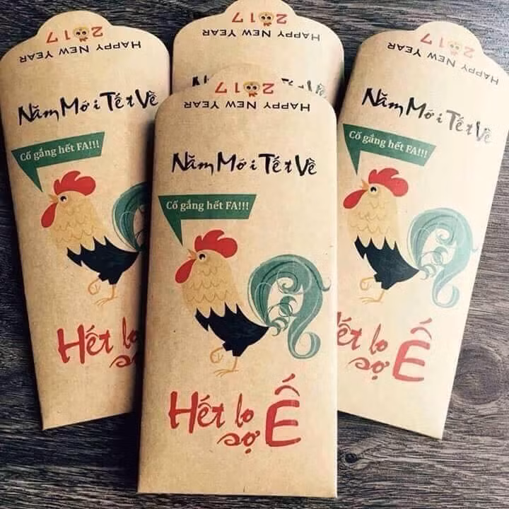 Nhận được lì xì này, bạn sẽ thoát kiếp FA. Ảnh: Facebook Lê Hằng.