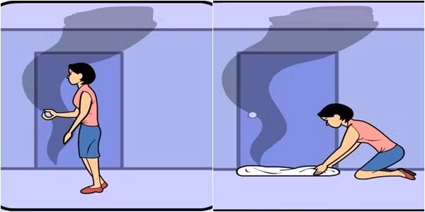 Nếu không thể thoát ra ngoài, hãy tập hợp mọi người vào một phòng với cửa sổ. Sau đó đặt đệm, bộ đồ giường, hay quần áo ướt quanh mép dưới của cửa để chặn khói vào phòng. Ảnh minh họa: Internet.