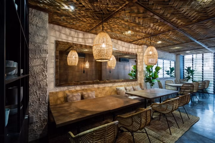 Để tạo ấn tượng, kiến trúc sư đã đưa vào một vài mảng nhấn trang trí.