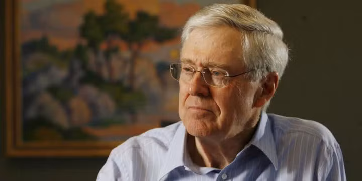 8. Charles Koch, Mỹ - 48,3 tỷ USD: Mặc dù Koch Industries chủ yếu thuộc sở hữu của cả 2 anh em, nhưng Charles là người nắm quyền quản lý kể từ khi cha ông giao vị trí tổng giám đốc vào năm 1967.