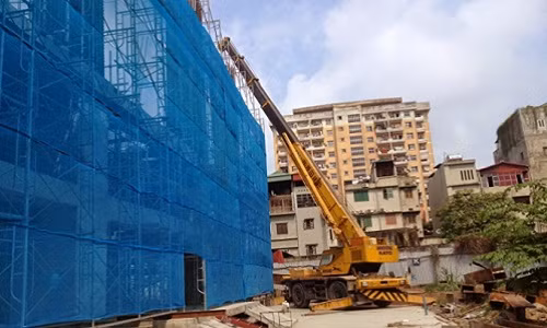 Mỹ Sơn Tower được coi là một trong những dự án điểm của Công ty Mỹ Sơn được xây dựng trên diện tích khu đất có diện tích hơn 5.000 m2. Ảnh: Phapluatplus.