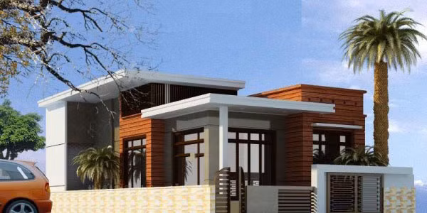 Phía sau của ngôi nhà được thiết kế cao nhất giúp bạn phân biệt được kiến trúc nhà từ xa. Ảnh: Vtkong.