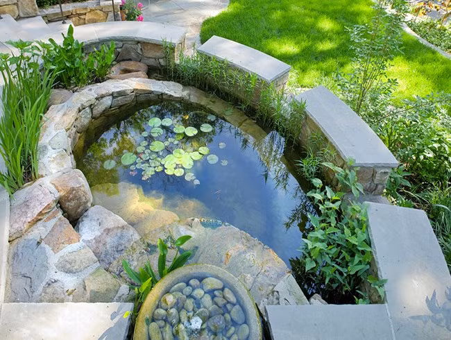 Đưa yếu tố nước vào trong sân vườn là một xu hướng đủ sức mê hoặc mọi giác quan của con người.