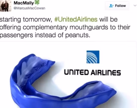 Bắt đầu từ ngày mai, United Airlines sẽ trang bị bảo vệ nướu răng cho hành khách. Ảnh: Tech Insider.