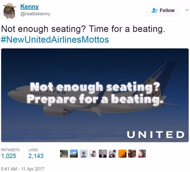 Không đủ chỗ ngồi trên máy bay thì đánh nhau giành chỗ thôi. Ảnh: Twitter.