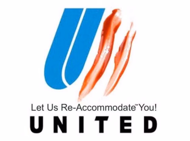 Cư dân mạng không ngần ngại "dành tặng" hãng hàng không United Airlines những bức ảnh chế vô cùng độc đáo. Ảnh: Printest.