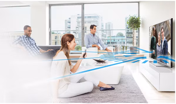 Toshiba 32 inch 32L2550 sở hữu thiết kế hiện đại, cùng nhiều đường nét mạnh mẽ, cứng cáp. Màn hình phẳng tuyệt đối cùng khung viền thanh mảnh tăng sự sang trọng cho sản phẩm. Ảnh: Mediamart.