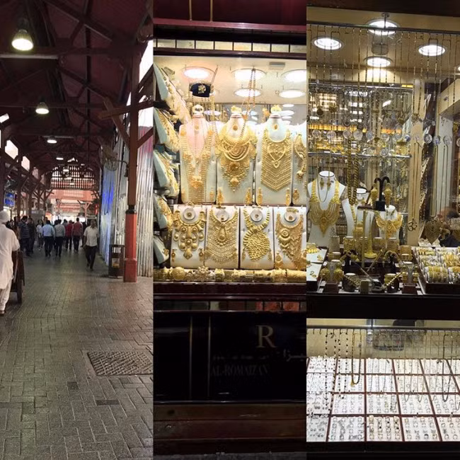 Trang sức bằng vàng là mặt hàng bán rất chạy ở Dubai.
