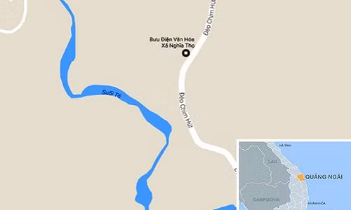 Tim thay thi the 2 hoc sinh Quang Ngai tam suoi bi lu cuon