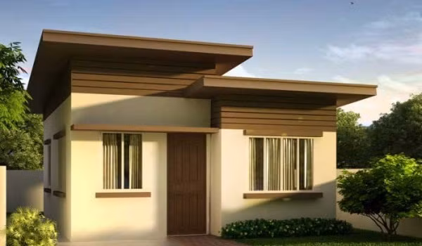 Nhà 1 tầng mái bằng được thiết kế nhỏ gọn nhưng đảm bảo đủ không gian sinh hoạt cho cả gia đình gồm 1 phòng ngủ, phòng khách nhỏ và khu vực phòng bếp, phòng ăn, phòng vệ sinh. Ảnh: Thietkethicongnhadep.