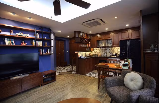 Căn hộ tuy không thật rộng nhưng với cách sắp xếp gọn gàng, có gu của chủ nhân, bất cứ ai khi nhìn thấy cũng đều ao ước có được.