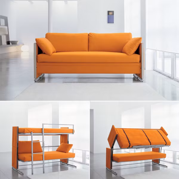 Khi lựa chọn nội thất thông minh cho nhà nhỏ, đừng bỏ qua yếu tố màu sắc. Những tông màu đậm nhạt khác nhau như trắng, màu kem, màu xanh bạc hà nhạt...có thể tạo ảo giác giúp ăn phòng thêm rộng. Ảnh: Sissy Feida.