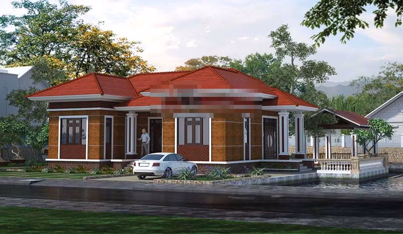 Gam màu nóng đỏ, vàng phù hợp với gia chủ có tính cách mạnh mẽ, thích sự khác biệt. Ảnh: Angcovat.