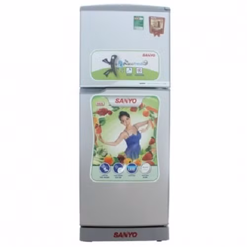  Tủ lạnh Sanyo được người tiêu dùng lựa chọn bởi thiết kế mẫu mã đa dạng phù hợp với nhu cầu của nhiều đối tượng. Tủ lạnh Sanyo SR-145RN/SS 143 lít có chức năng diệt khuẩn và khử mùi công nghệ Nano Fresh Ag+. Ảnh: Mediamart.