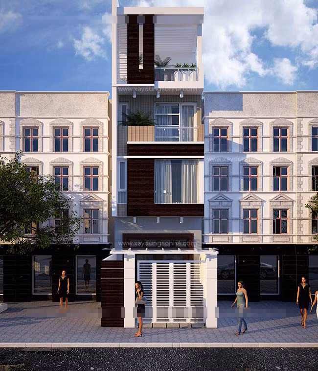 Ban công được bố trí có cây xanh, cửa kính giúp ngôi nhà lấy sáng và tạo thêm vài ô thông gió, cho các phòng thông thoáng và sạch sẽ. Ảnh: Xaysuanhadan.